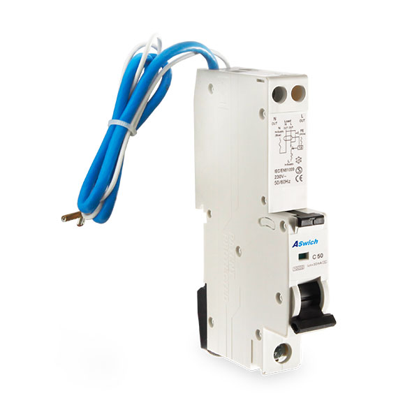 ESRO1-50 RCBO Disjuntor CA de Corrente Residual com Proteção de Sobrecorrente