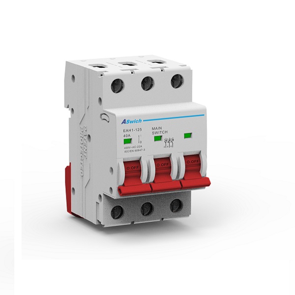 EAH1-125 2P 3P 4P Interruptor Isolador CA 415V 40A a 125A